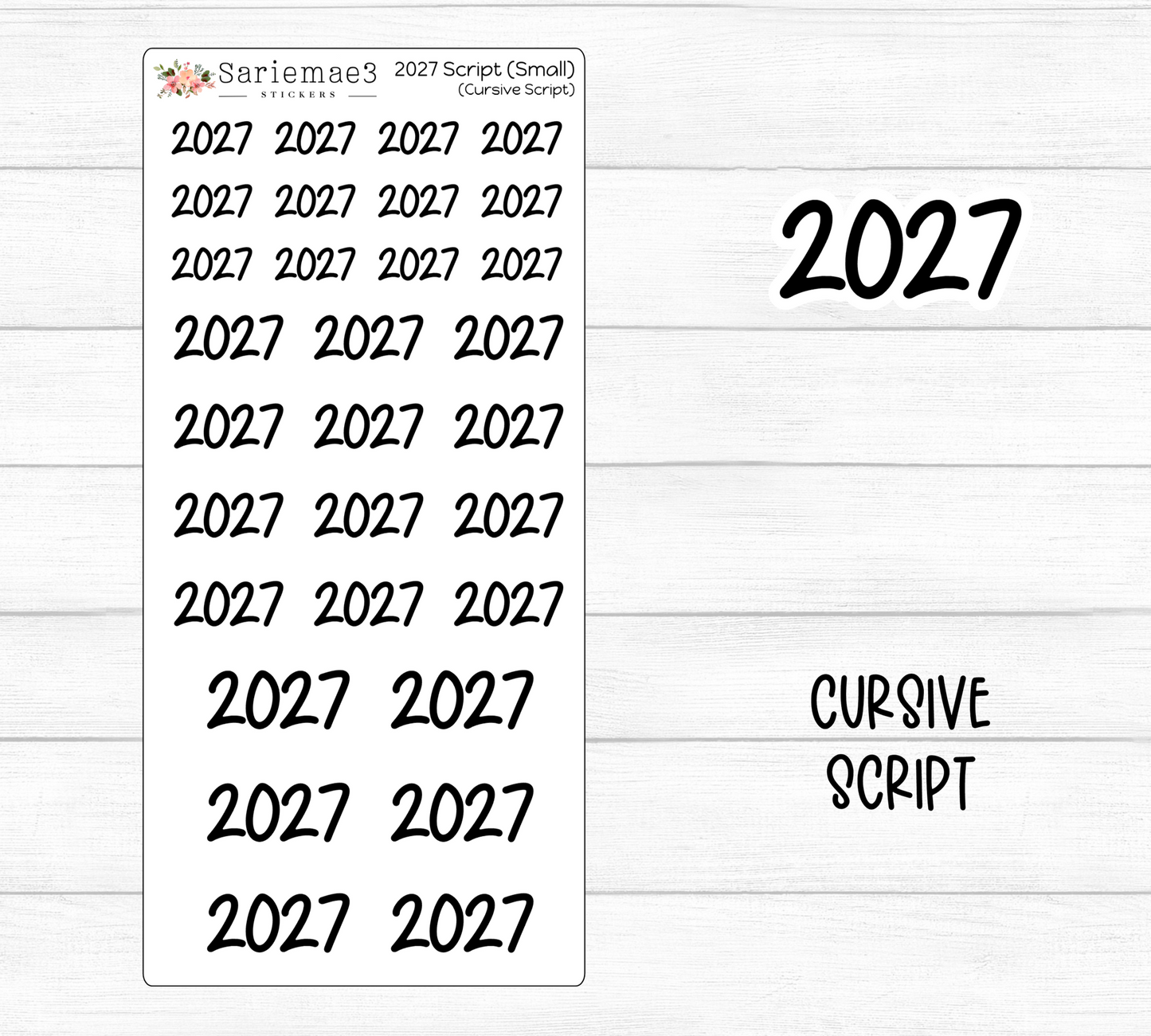 2027 Script (Small) (Cursive)