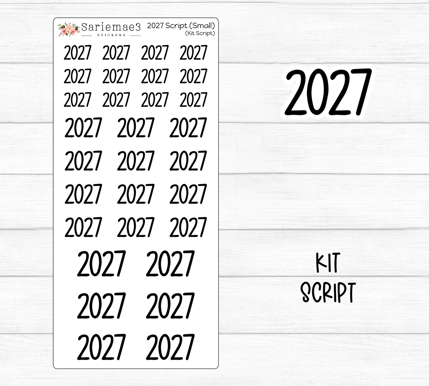 2027 Script (Small) (Kit)