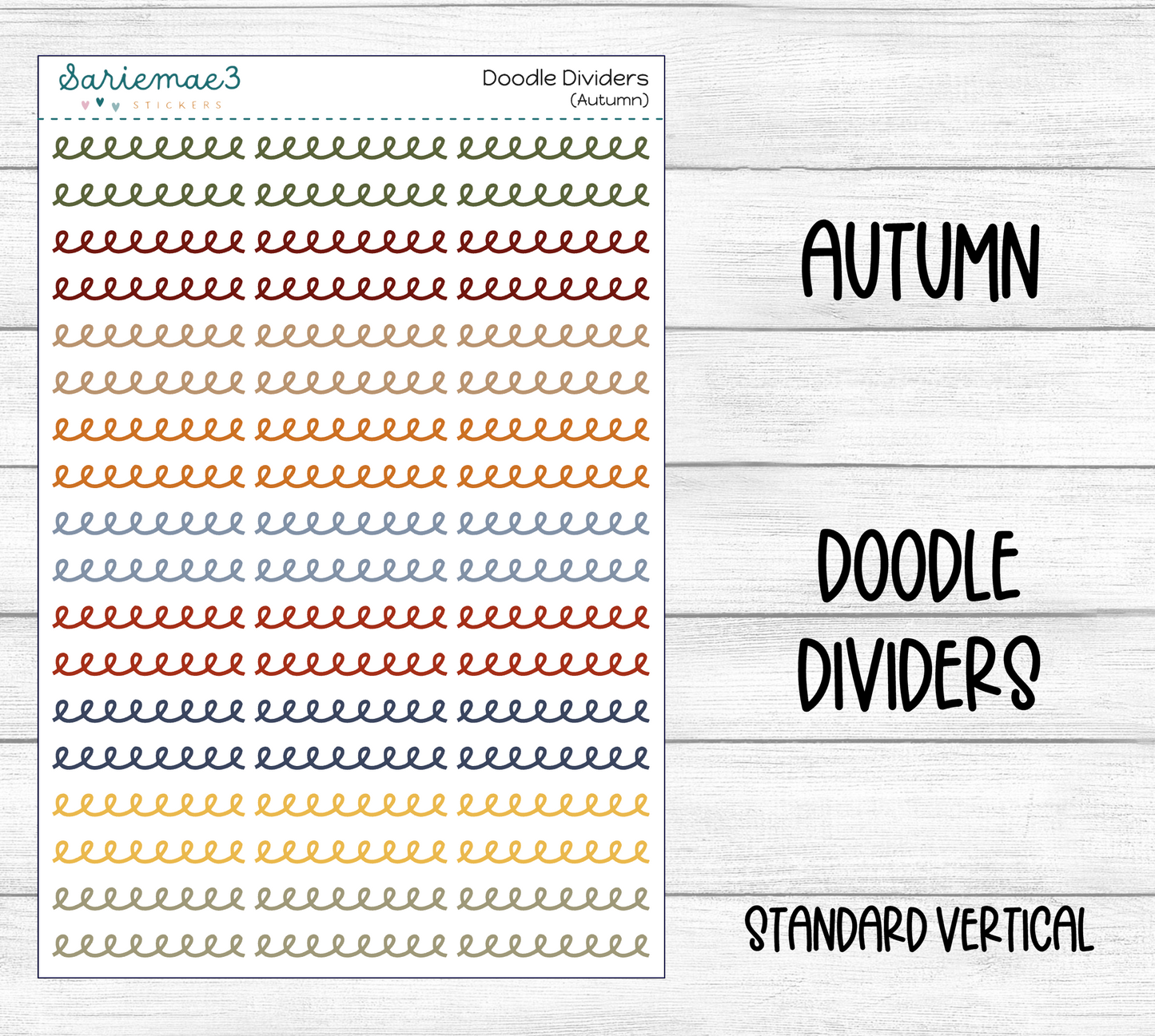 Doodle Dividers (Autumn)