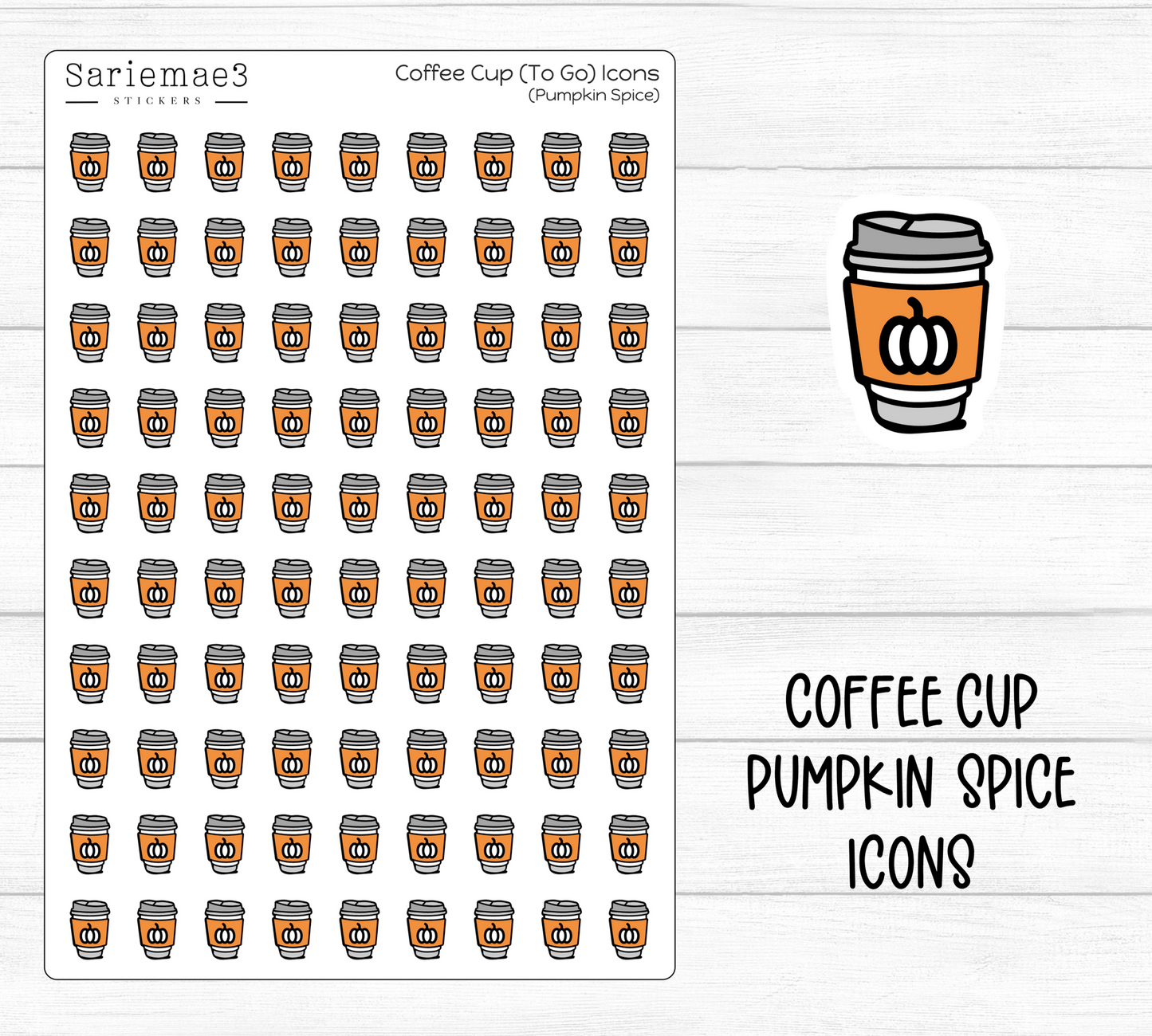 Coffee Cup (Pumpkin Spice) Icons