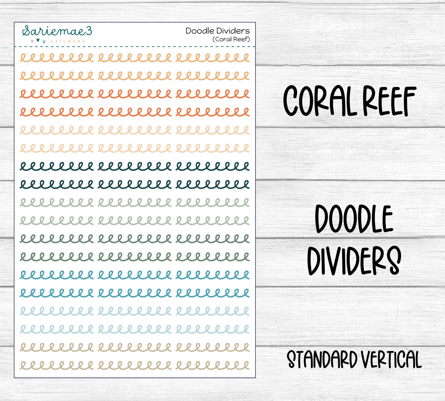 Doodle Dividers (Coral Reef)