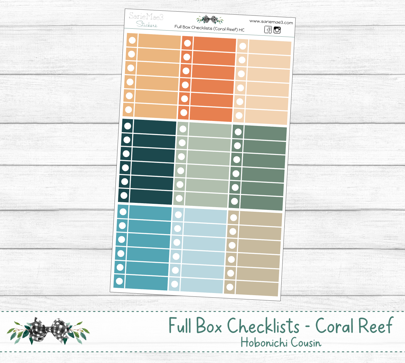 Full Box Checklists (Coral Reef) Hobo Cousin