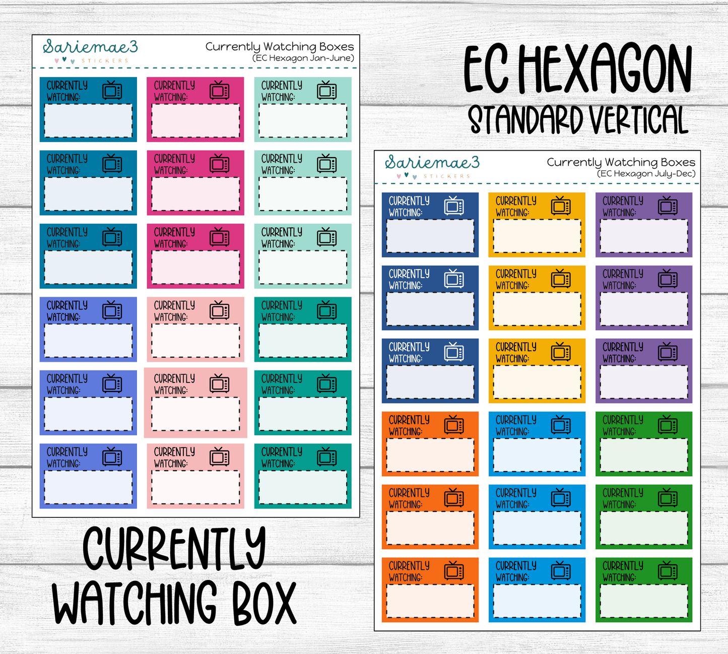 Currently Watching Boxes (EC Hexagon)