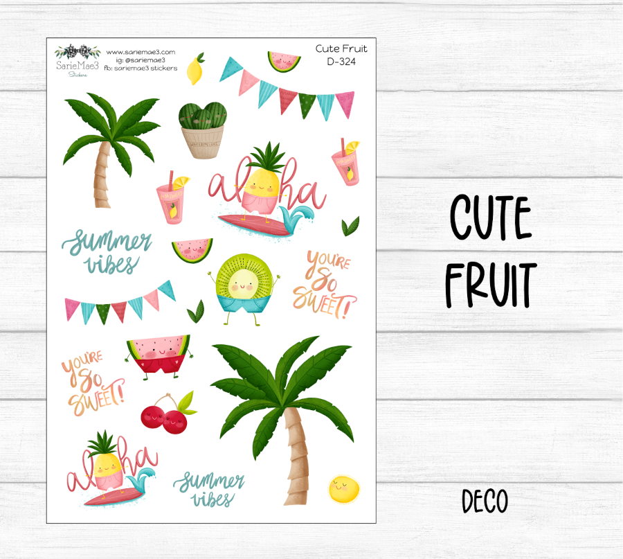 Cute Fruit Deco (Kit 324)