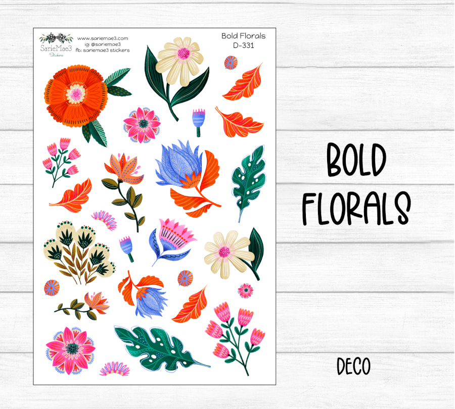 Bold Florals Deco (Kit 331)