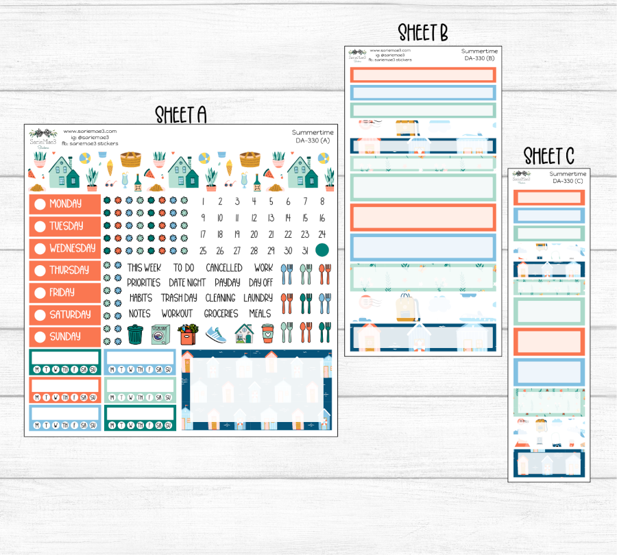 Dashboard Layout Kit, Summertime, DA-330