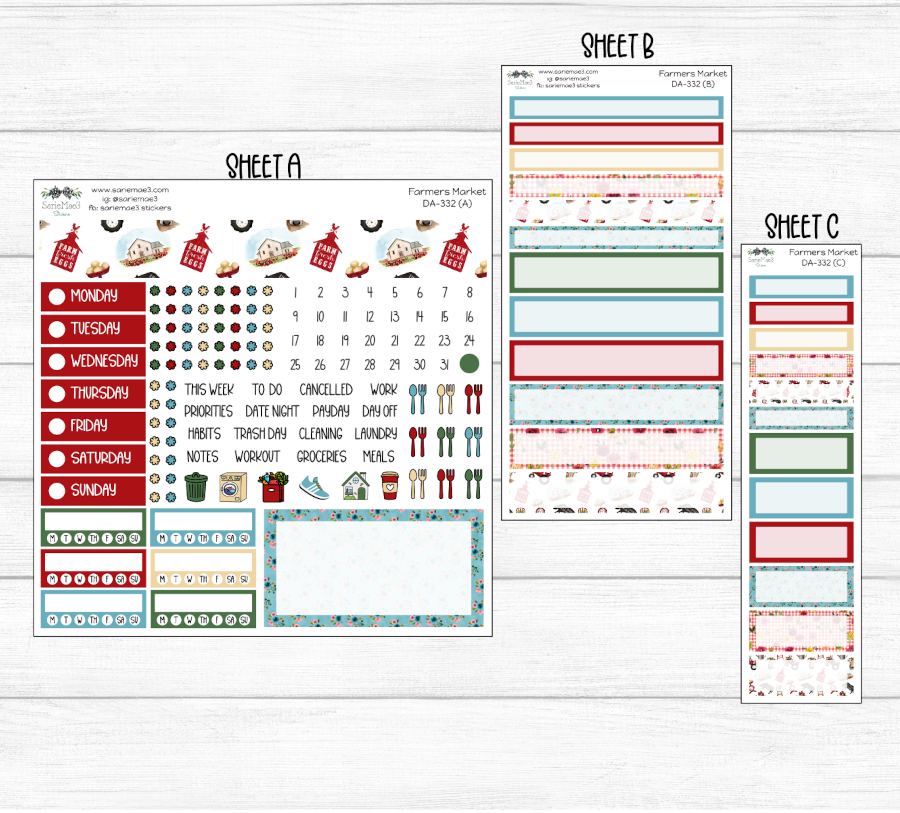 Dashboard Layout Kit, Farmers Market, DA-332