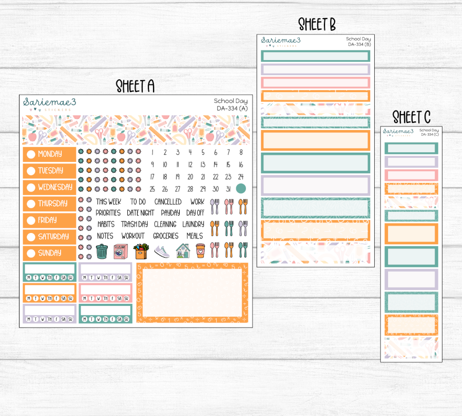 Dashboard Layout Kit, School Day, DA-334