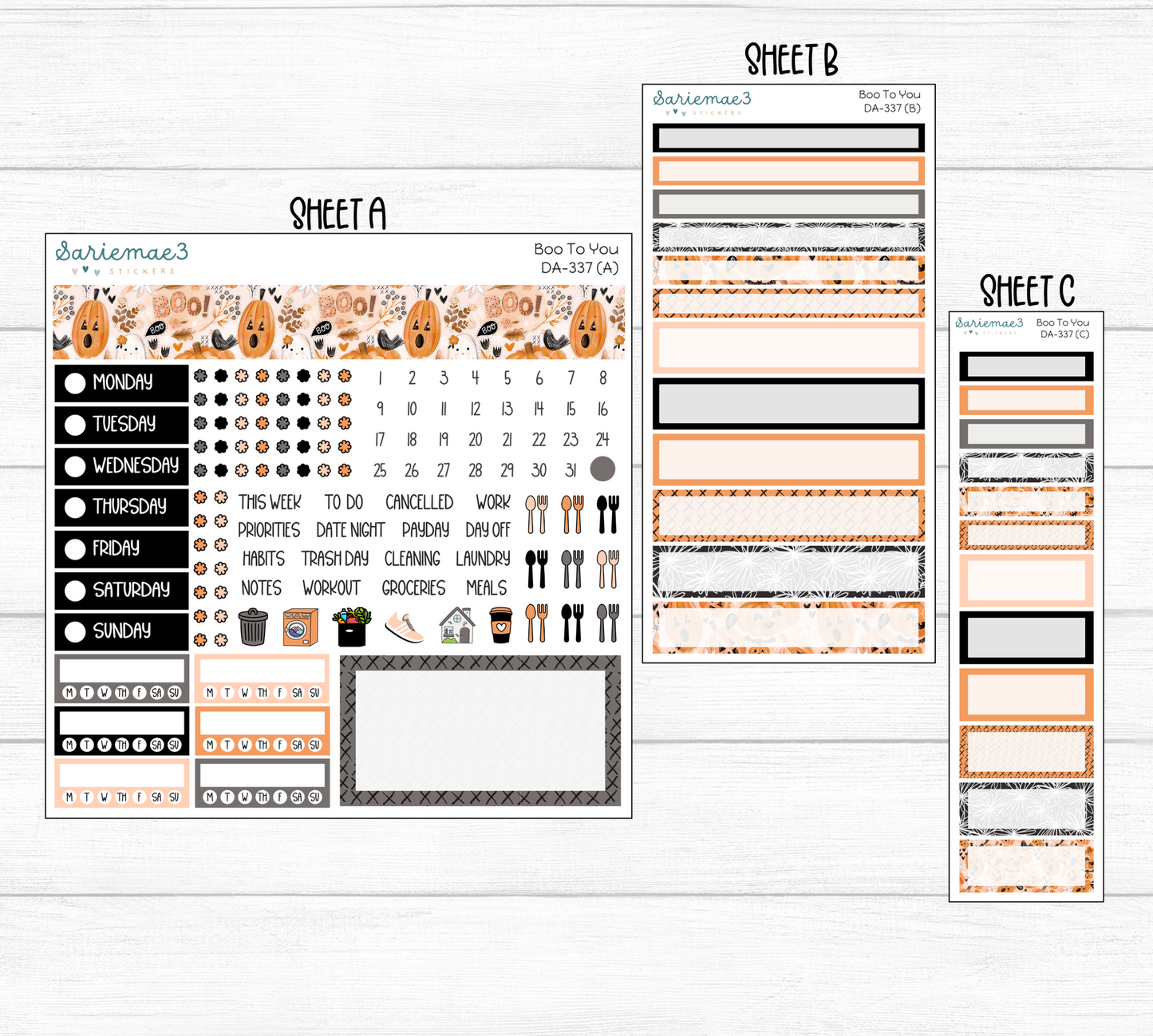 Dashboard Layout Kit, Boo To You, DA-337
