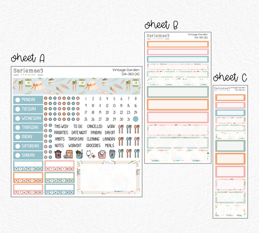 Dashboard Layout Kit, Vintage Garden, DA-363