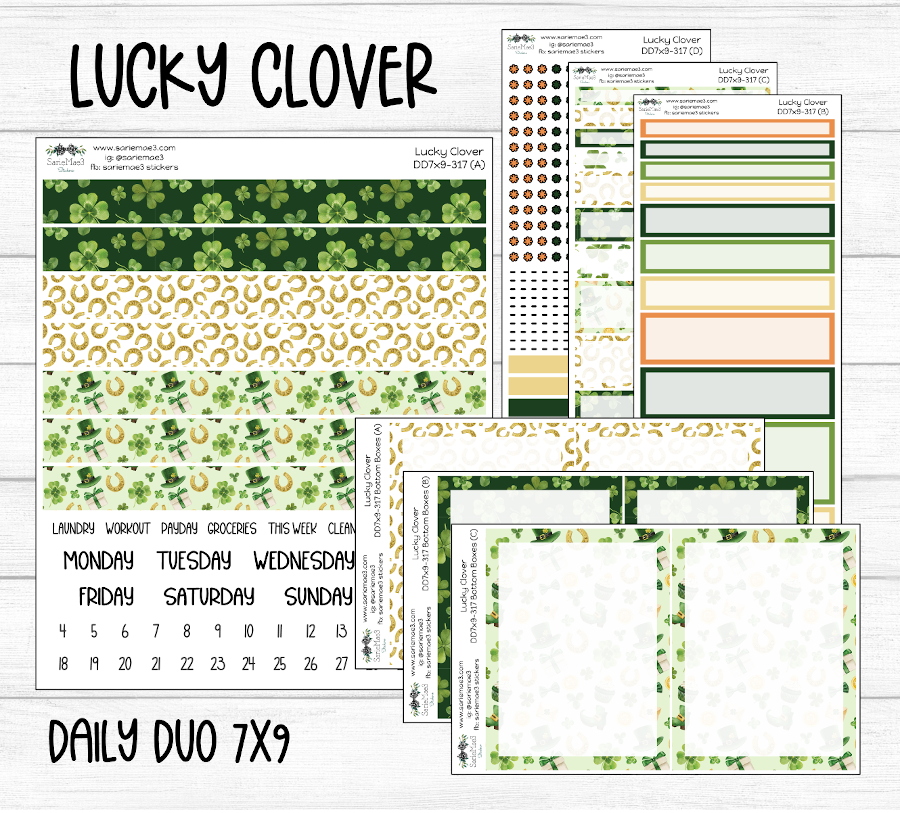 Daily Duo Kit (7x9), Lucky Clover, DD-317