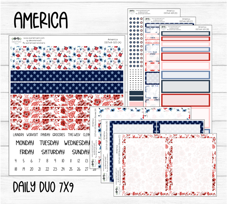 Daily Duo Kit (7x9), America, DD-325