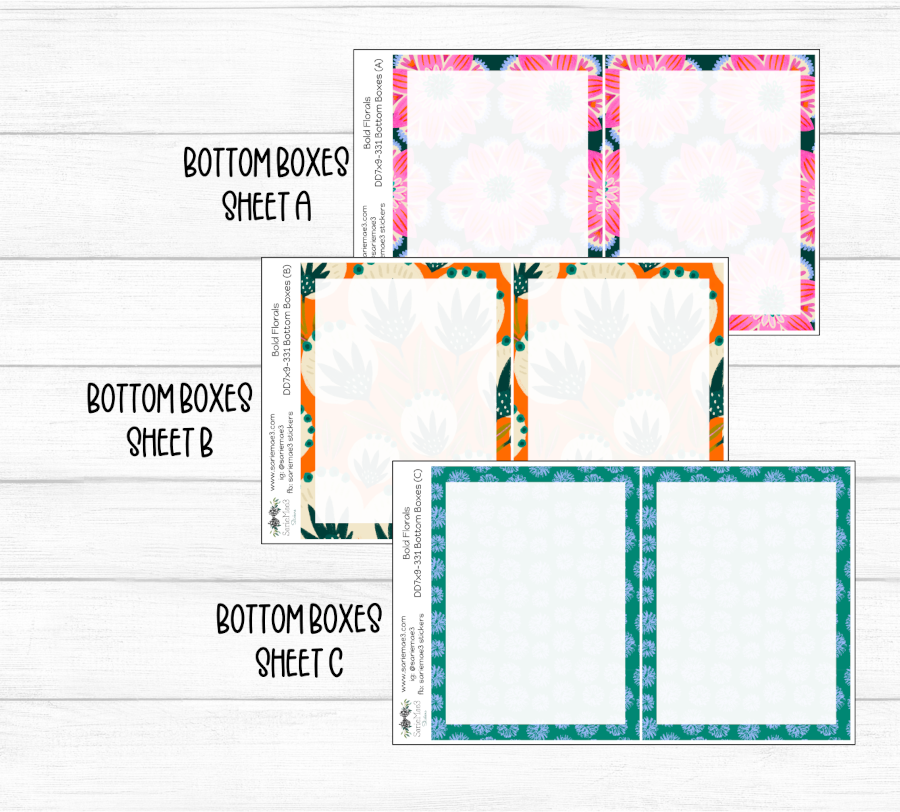 Daily Duo Kit (7x9), Bold Florals, DD-331