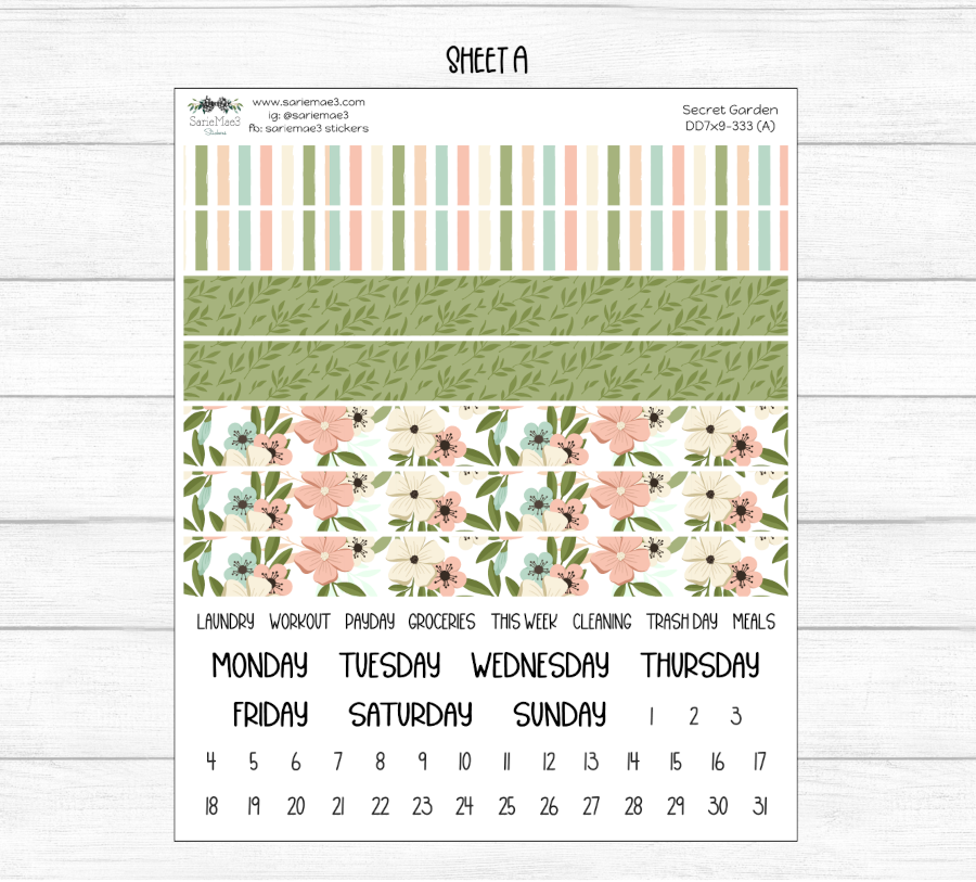 Daily Duo Kit (7x9), Secret Garden, DD-333