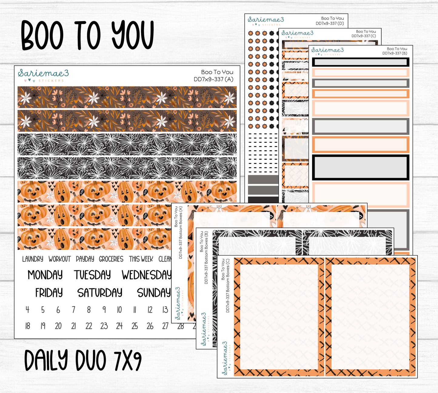Daily Duo Kit (7x9), Boo To You, DD-337