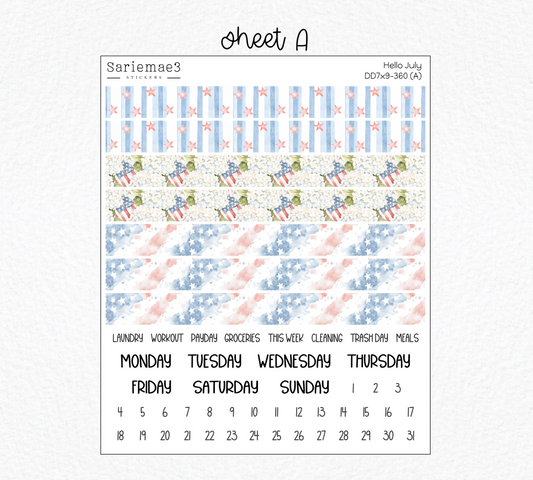 Daily Duo Kit (7x9), Hello July, DD-360