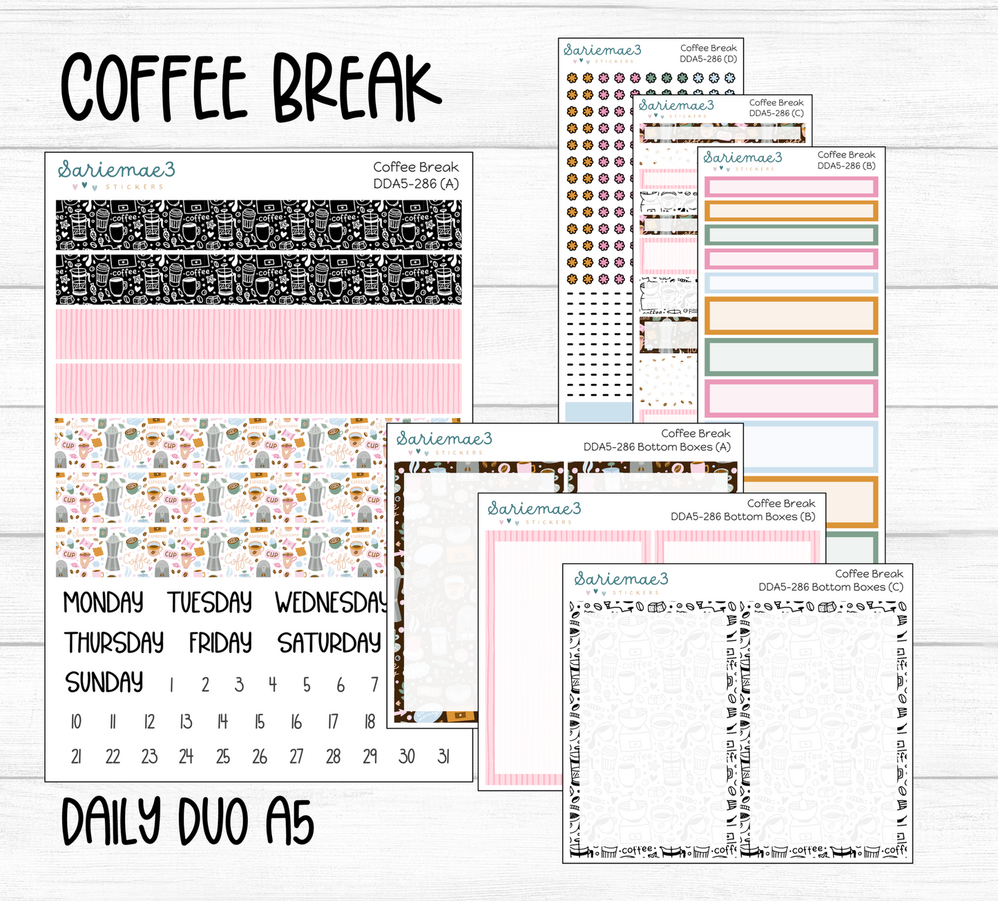 Daily Duo Kit (A5), Coffee Break, DDA5-286