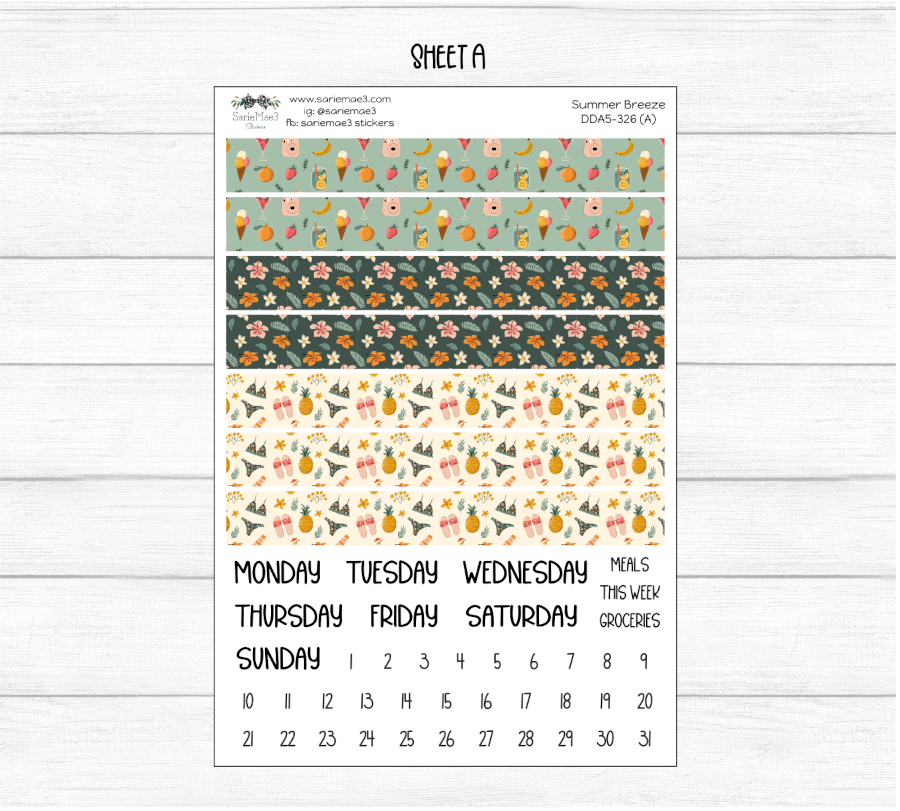 Daily Duo Kit (A5), Summer Breeze, DDA5-326