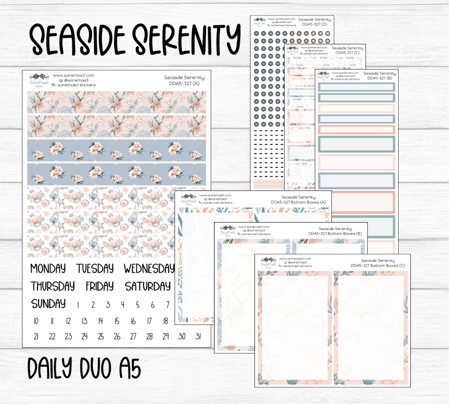 Daily Duo Kit (A5), Seaside Serenity, DDA5-327