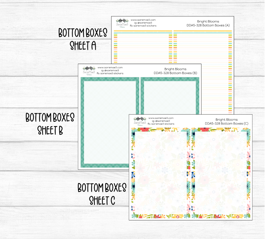 Daily Duo Kit (A5), Bright Blooms, DDA5-328