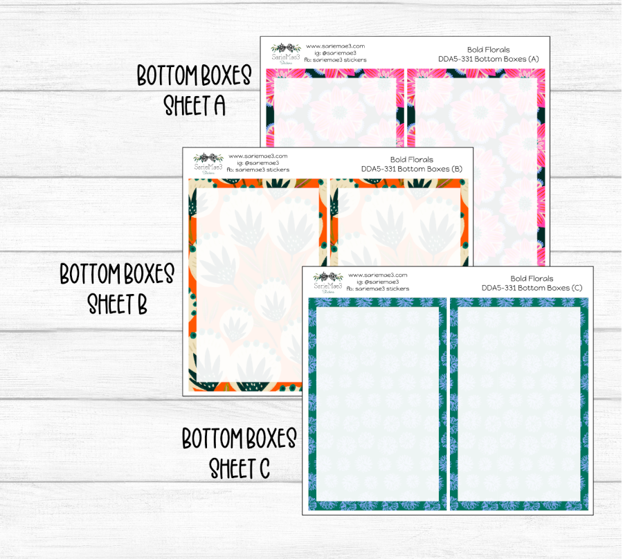 Daily Duo Kit (A5), Bold Florals, DDA5-331