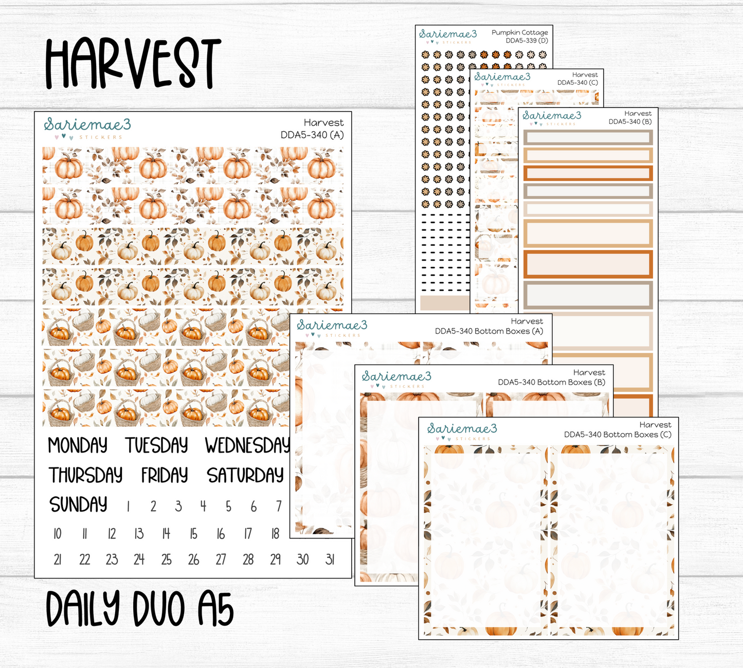 Daily Duo Kit (A5), Harvest, DDA5-340