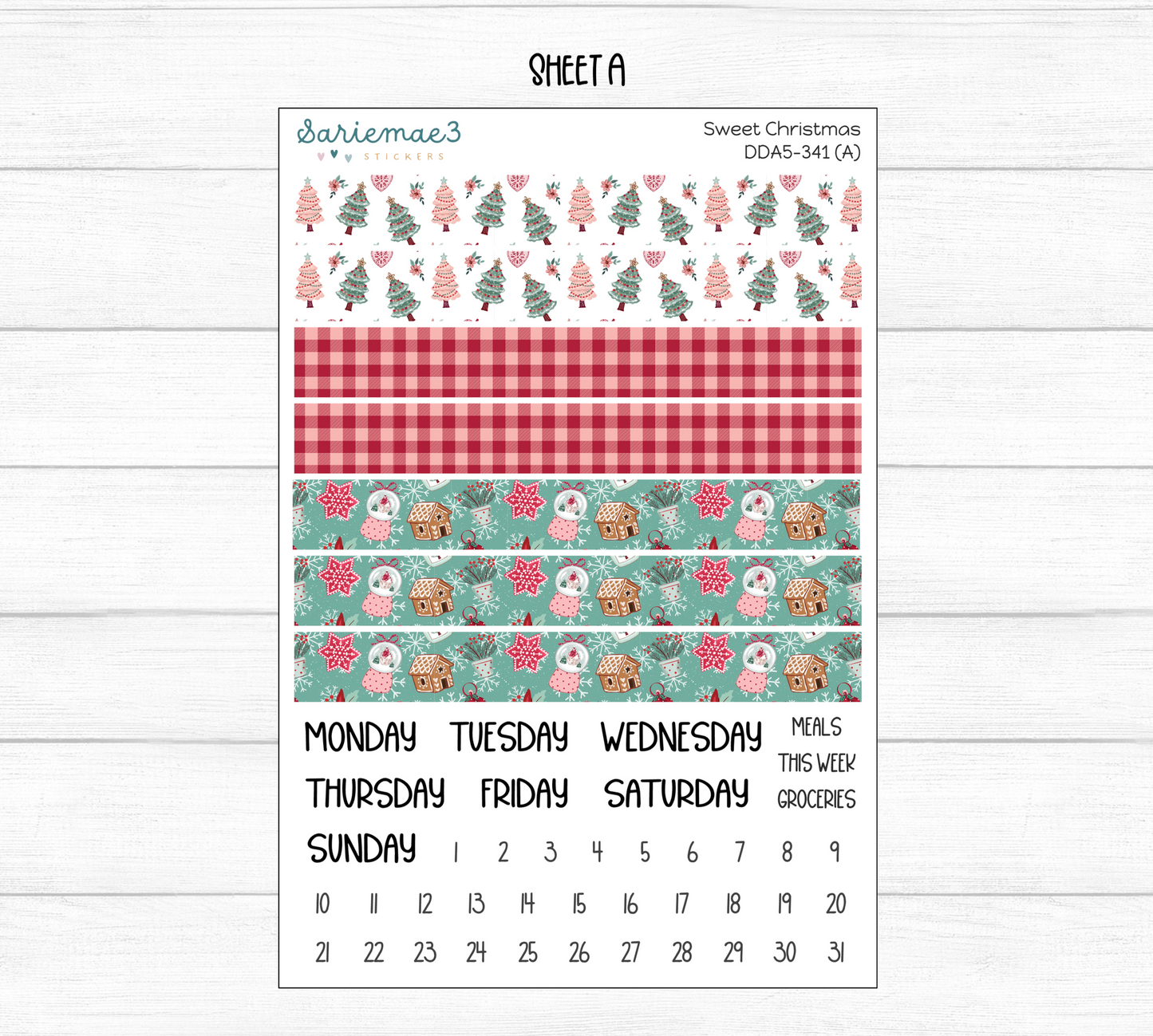 Daily Duo Kit (A5), Sweet Christmas, DDA5-341