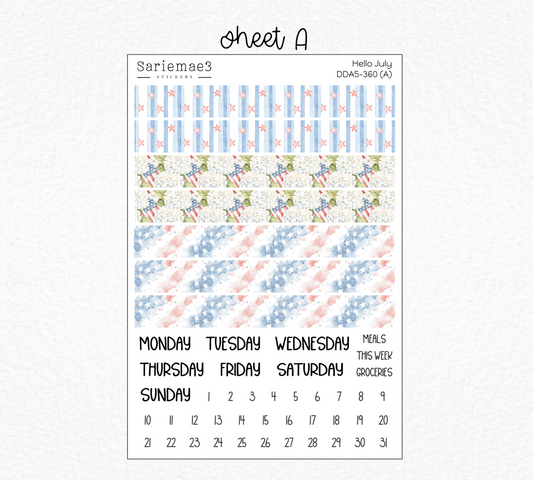 Daily Duo Kit (A5), Hello July, DDA5-360