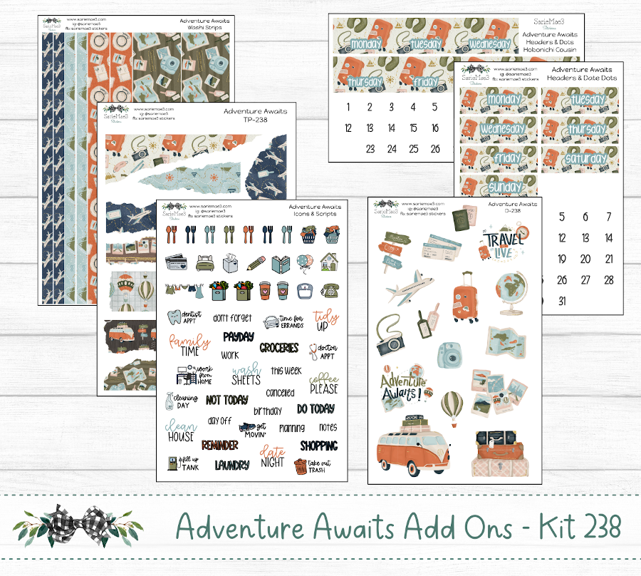 Hobonichi Weeks Kit, Adventure Awaits, HW-238