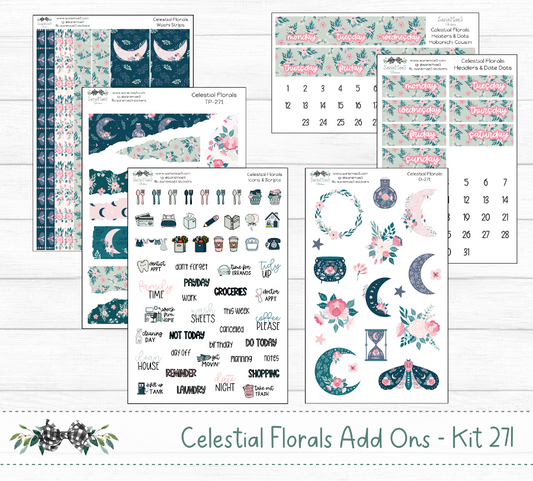 Weekly Kit Add Ons, Celestial Florals, Kit 271