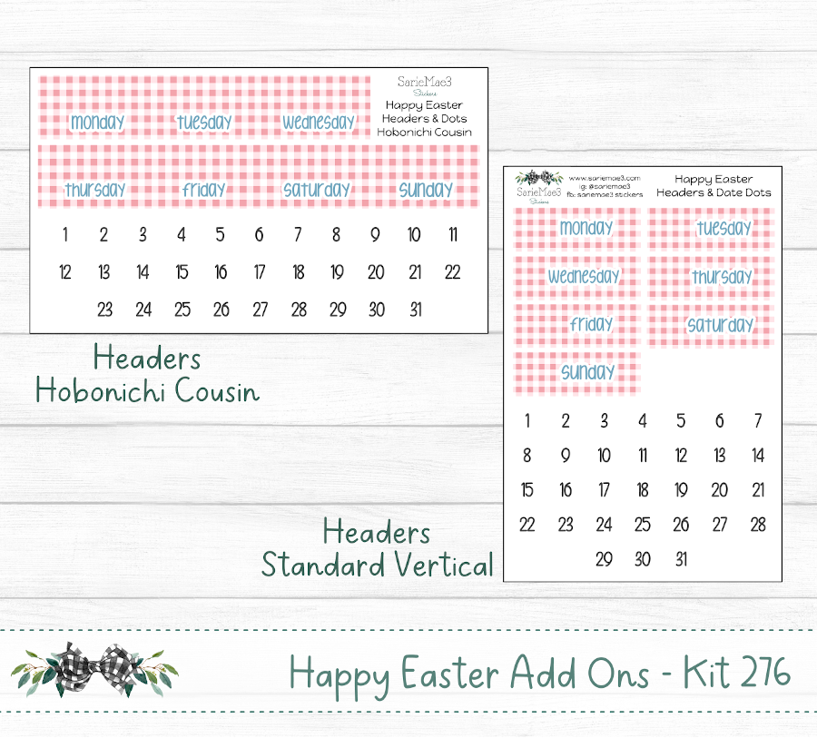 Weekly Kit Add Ons, Happy Easter, Kit 276