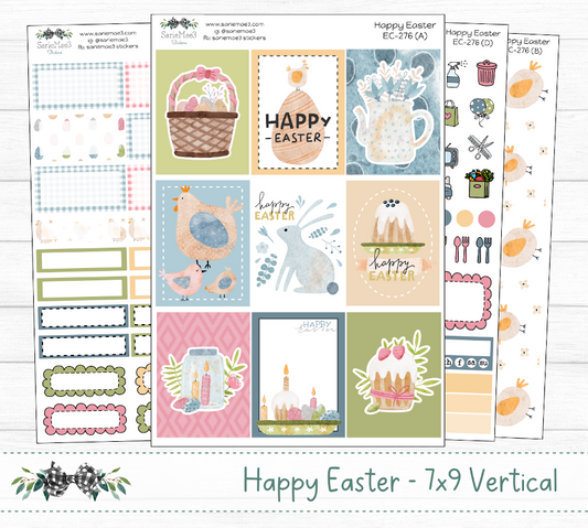 Vertical Weekly Kit, Happy Easter, V-276