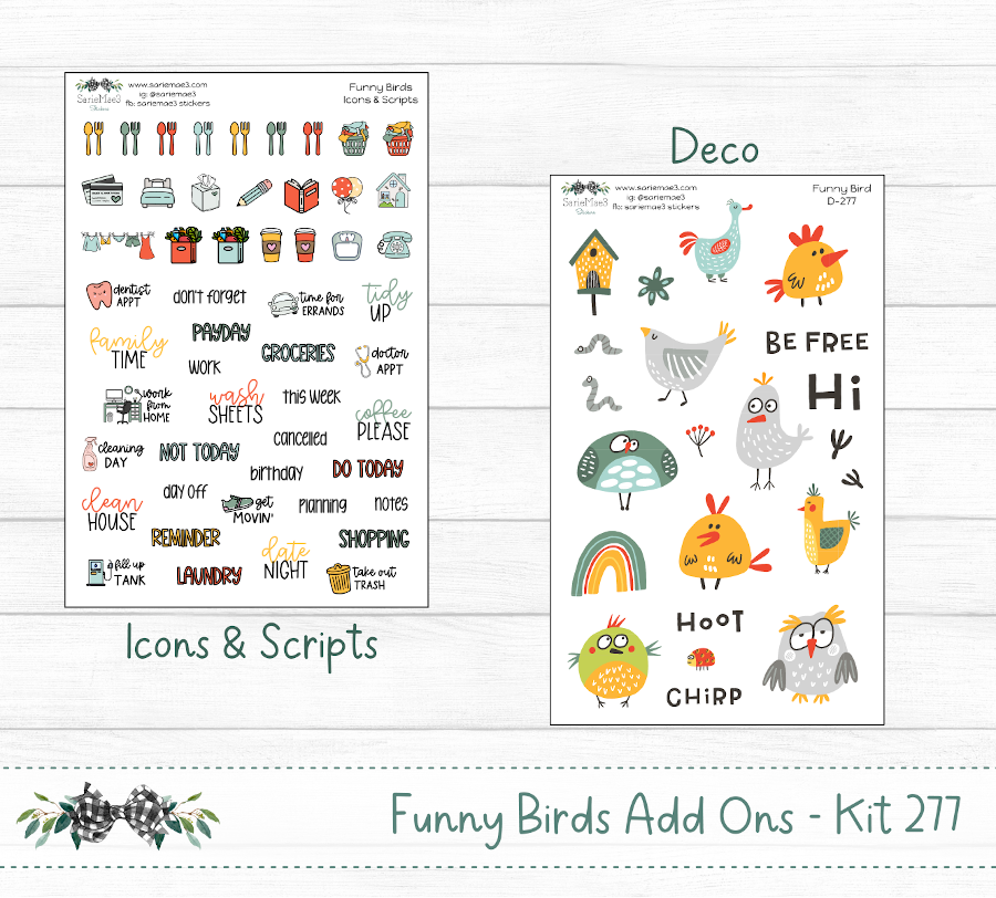 Weekly Kit Add Ons, Funny Birds, Kit 277