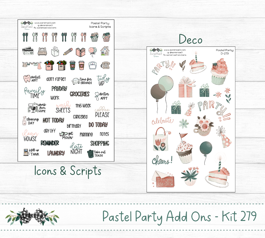 Weekly Kit Add Ons, Pastel Party, Kit 279