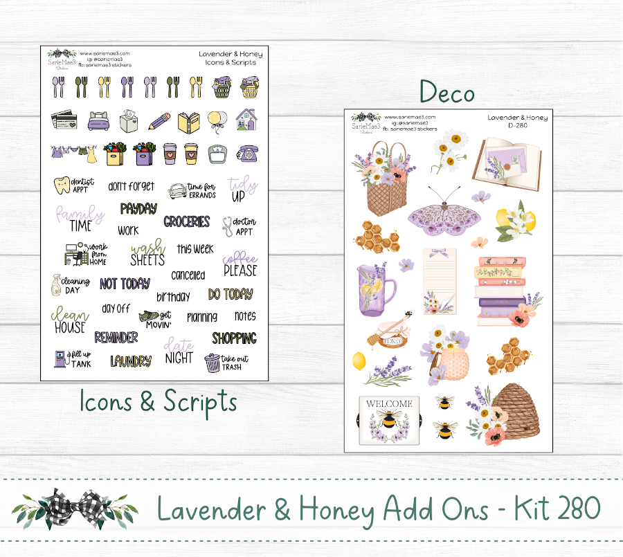 Weekly Kit Add Ons, Lavender & Honey, Kit 280