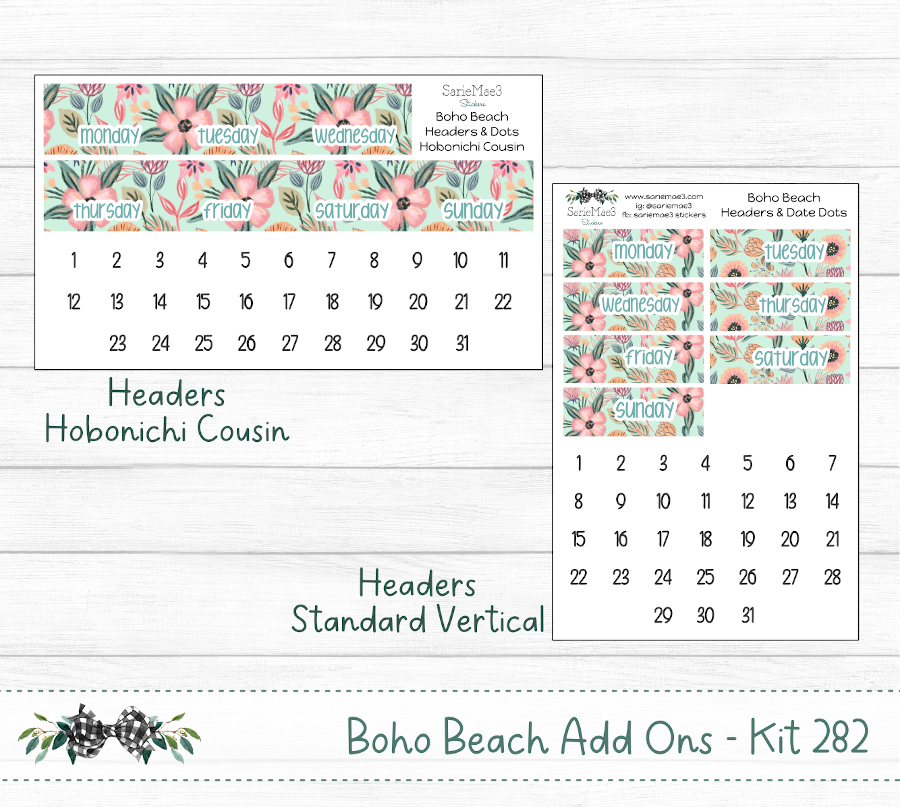 Weekly Kit Add Ons, Boho Beach, Kit 282