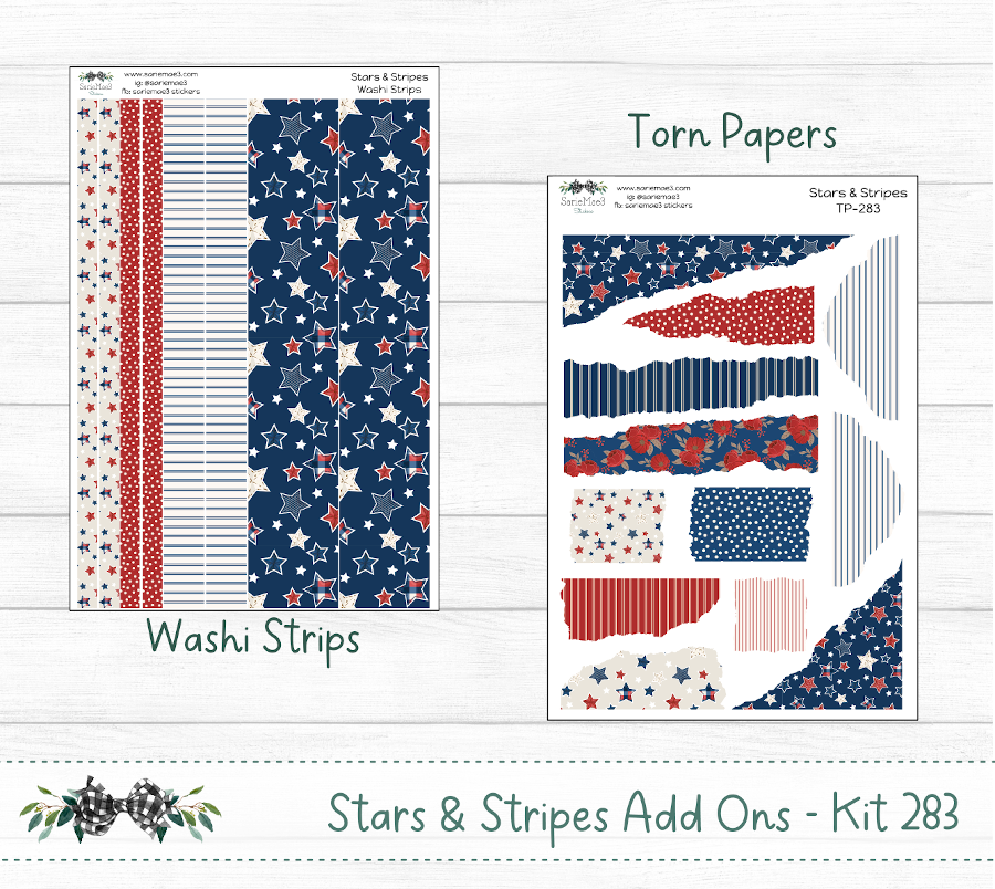 Weekly Kit Add Ons, Stars & Stripes, Kit 283