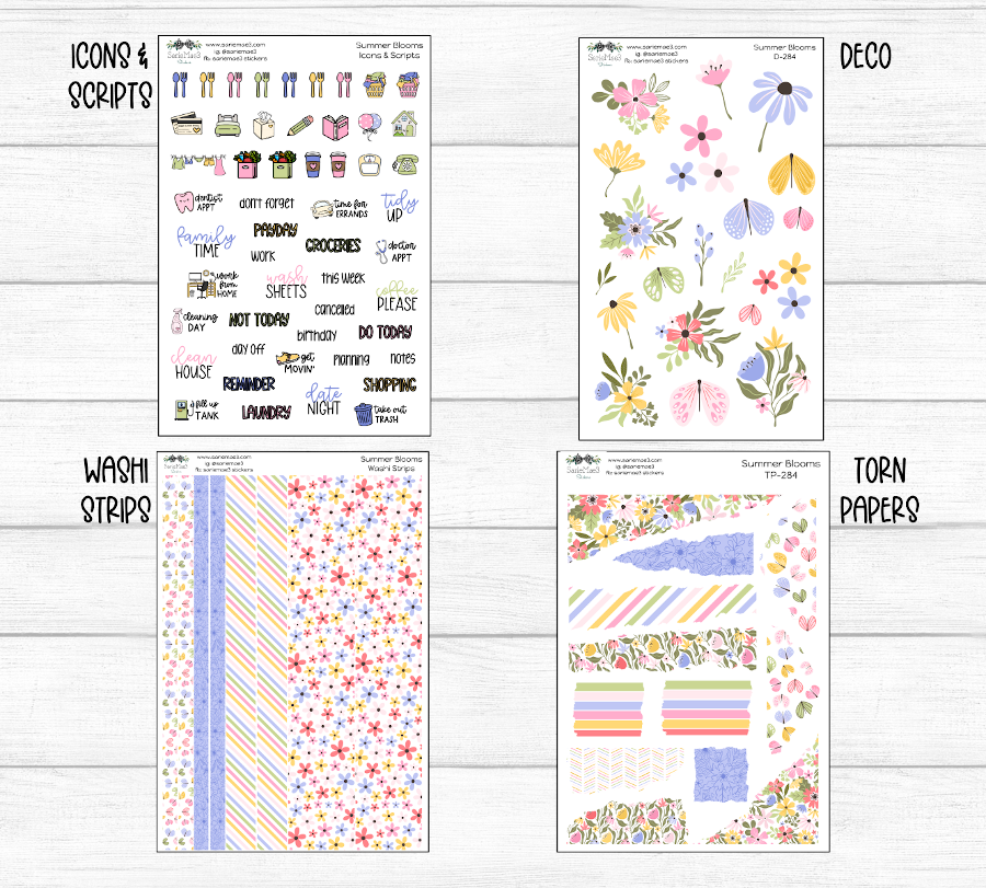 Weekly Kit Add Ons, Summer Blooms, Kit 284