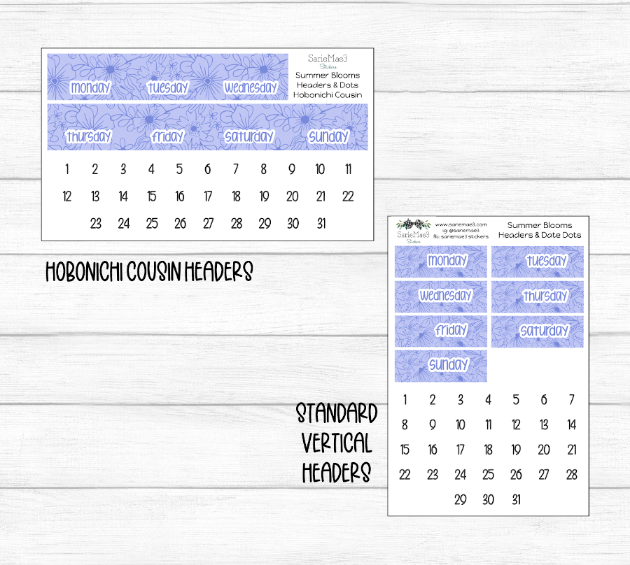 Weekly Kit Add Ons, Summer Blooms, Kit 284