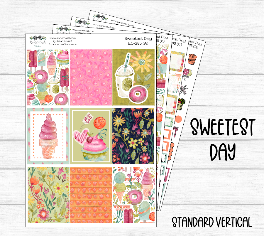 Vertical Weekly Kit, Sweetest Day, V-285