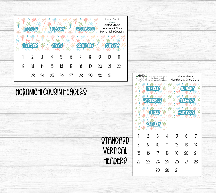 Weekly Kit Add Ons, Island Vibes, Kit 287