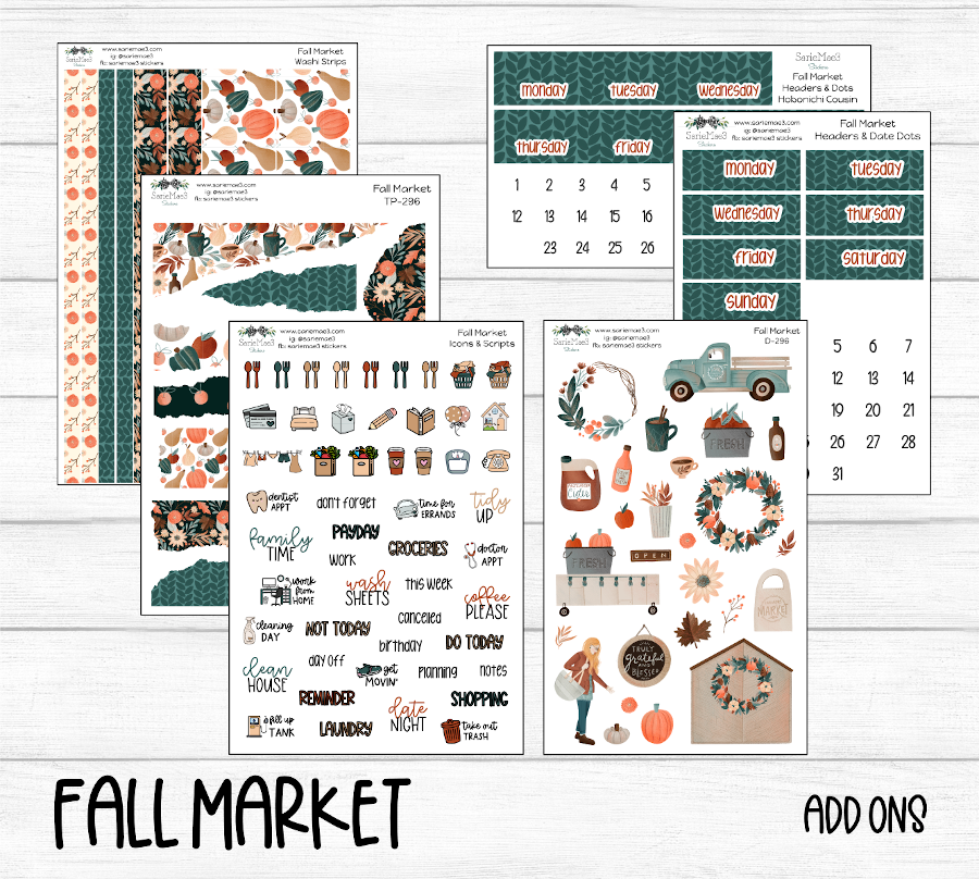 Hobonichi Cousin Kit, Fall Market, HCW-296