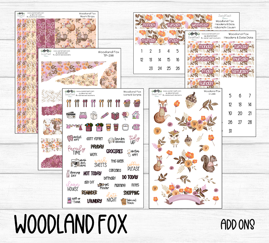 Hobonichi Cousin Kit, Woodland Fox, HCW-298