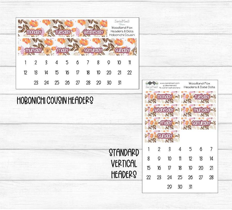 Weekly Kit Add Ons, Woodland Fox, Kit 298