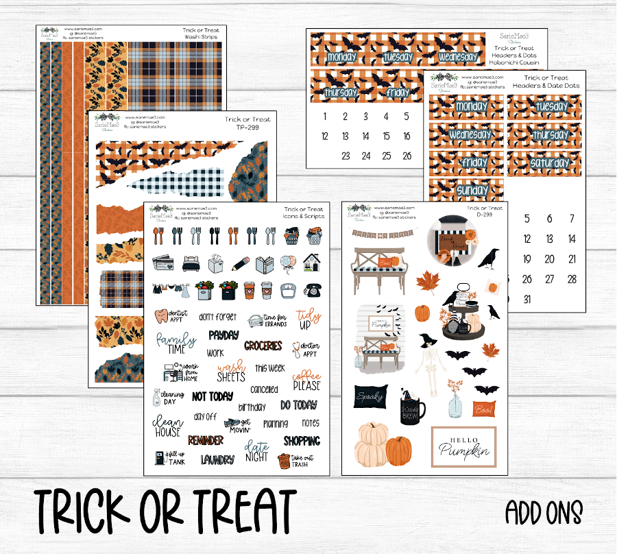 Hobonichi Cousin Kit, Trick or Treat, HCW-299