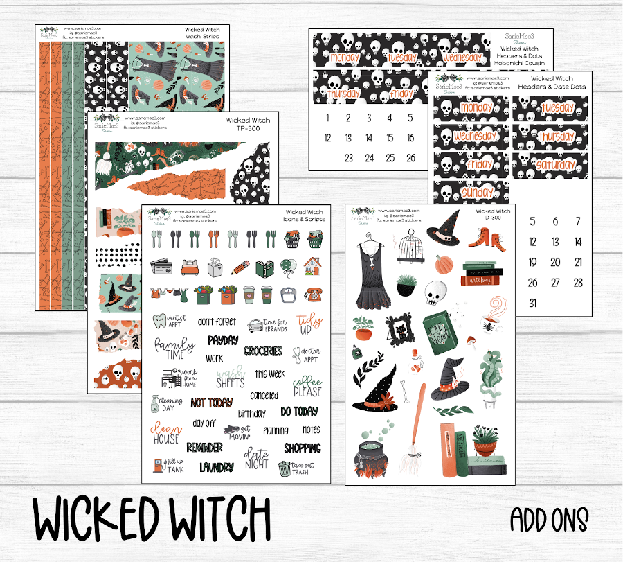 Hobonichi Cousin Kit, Wicked Witch, HCW-300