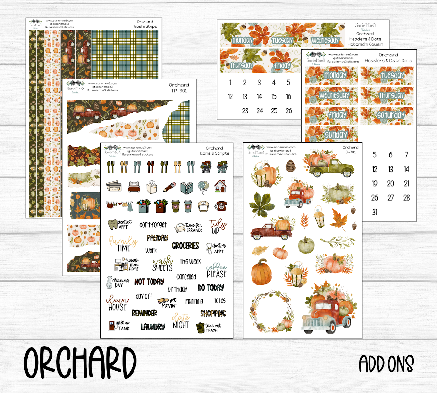 Hobonichi Cousin Kit, Orchard, HCW-301