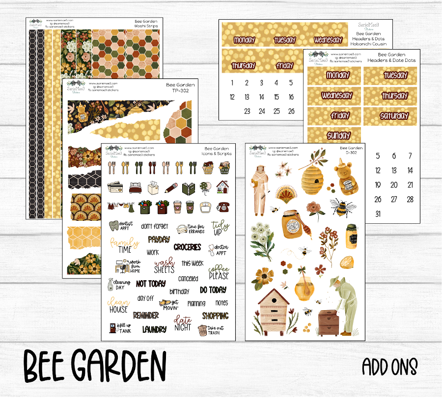 Hobonichi Cousin Kit, Bee Garden, HCW-302