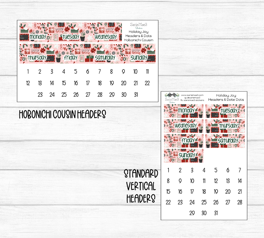 Weekly Kit Add Ons, Holiday Joy, Kit 307