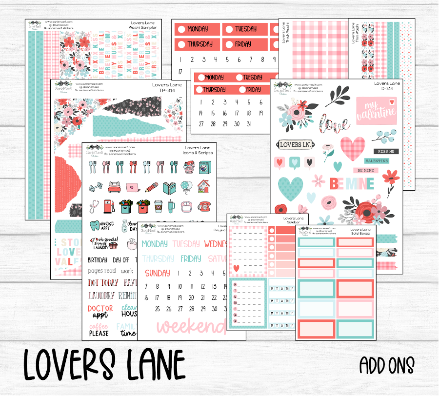 Hobonichi Cousin Kit, Lovers Lane, HCW-314